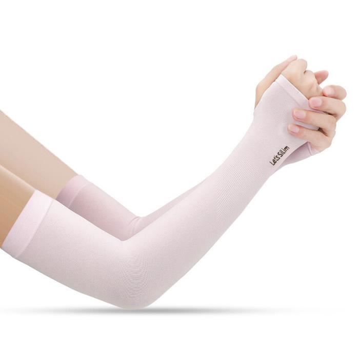Manchettes UV Sans Doigts Pour Femme - Protection Solaire été - Léger Et Respirant - Idéal Sport, Conduite