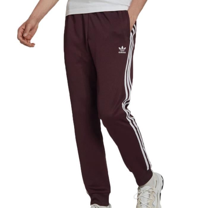 Jogging Homme Adidas Primeblue - Bordeaux - Coupe slim - Taille élastique -  Pantalon de survêtement fuselé