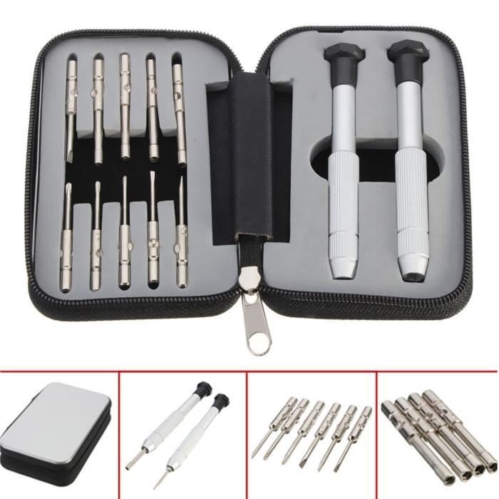 Jeu de tournevis de Haute Qualité Ensemble de tournevis pour Montre Bijoux Lunettes Portable