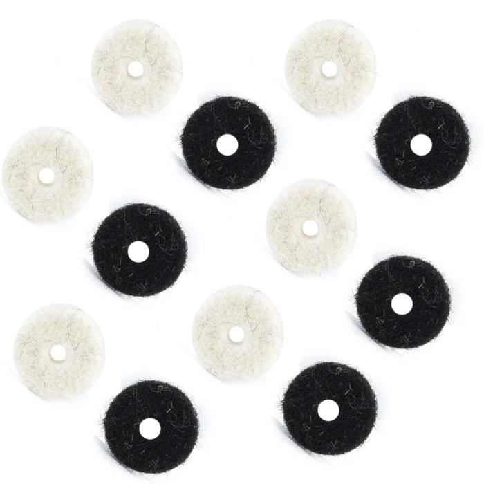 UBERMing 4 PCS Verrous De Sangle De Guitare Antidérapants Avec Blocs Silicone - Noir