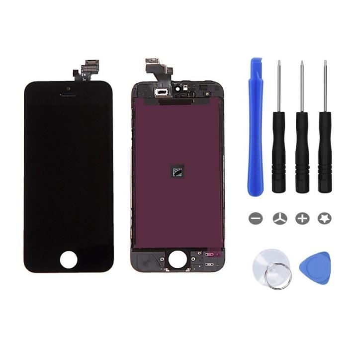 BLOC LCD POUR IPHONE 6S NOIR TOUT ASSEMBLÉ VITRE TACTILE + ECRAN LCD