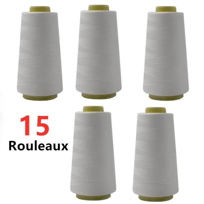 Lot Fils Couleurs 4 Bobines Fil à Coudre Polyester - 4500m Par