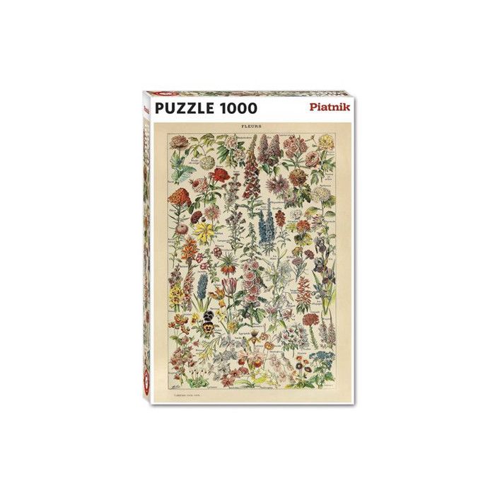 Puzzle 1000 pièces - PIATNIK - Fleurs Millot - Multicolore - Garantie 2 ans - Intérieur