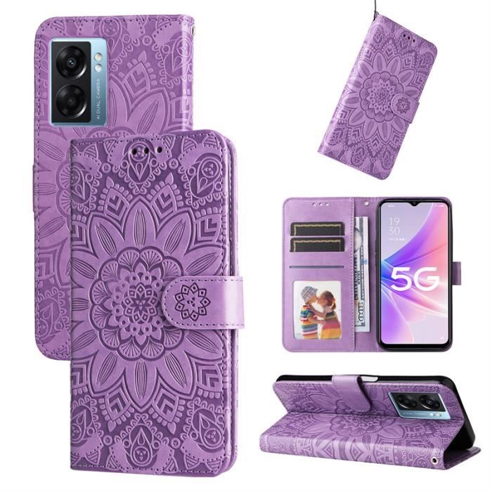 Leder-Handyhülle Für Oppo A77 5G / A57 5G / Realme Narzo 50 5G – Klapphülle Mit Magnet, Kartenfach & Standfunktion