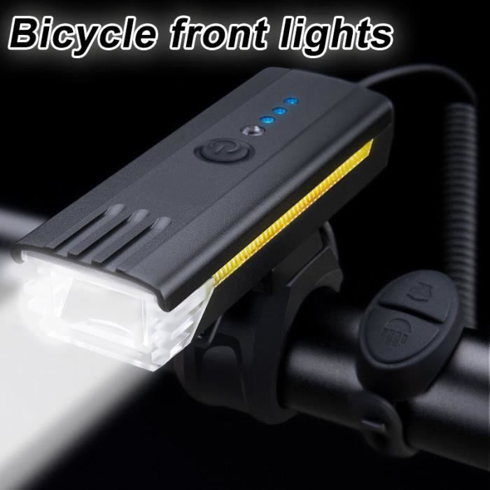 Klaxon de vélo électrique avec éclairage avant (140 dB