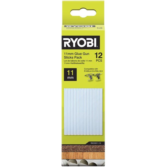 Bâtons de colle RYOBI R18GLURGLU18 11 mm Lot de 12 Pour différents matériaux - vue 6