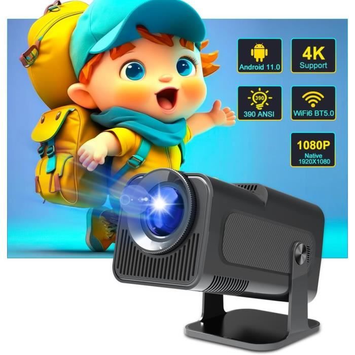Mini Vidéoprojecteur Salange 4K 1080P Autofocus - Projecteur Portable WiFi 6 Bluetooth 5.4 Android 11 Avec Auto Keystone Et Rotation 180° Pour Home Cinéma