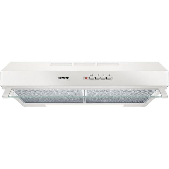Hotte standard - Siemens - iQ100 LU63LCC20 - 60 cm - Evacuation & recyclage - Blanc