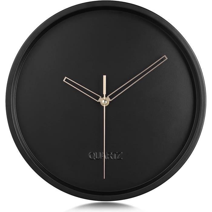 Horloge Métal Noir Petite Taille main image 1