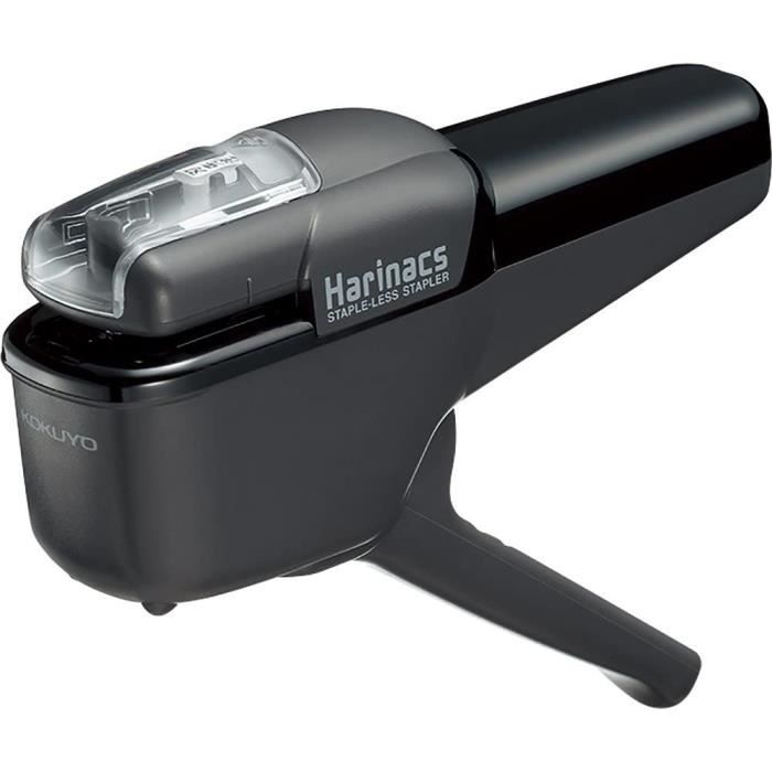 Agrafeuse Sans Agrafe Kokuyo Harinacs Noire - Capacité 10 Feuilles - Neuf Modèle SLN-MSH110D