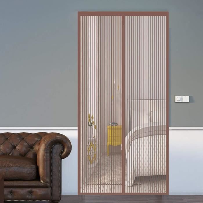 Moustiquaire Porte Magnetique 245 X 190 Cm Facile à Installer Sans