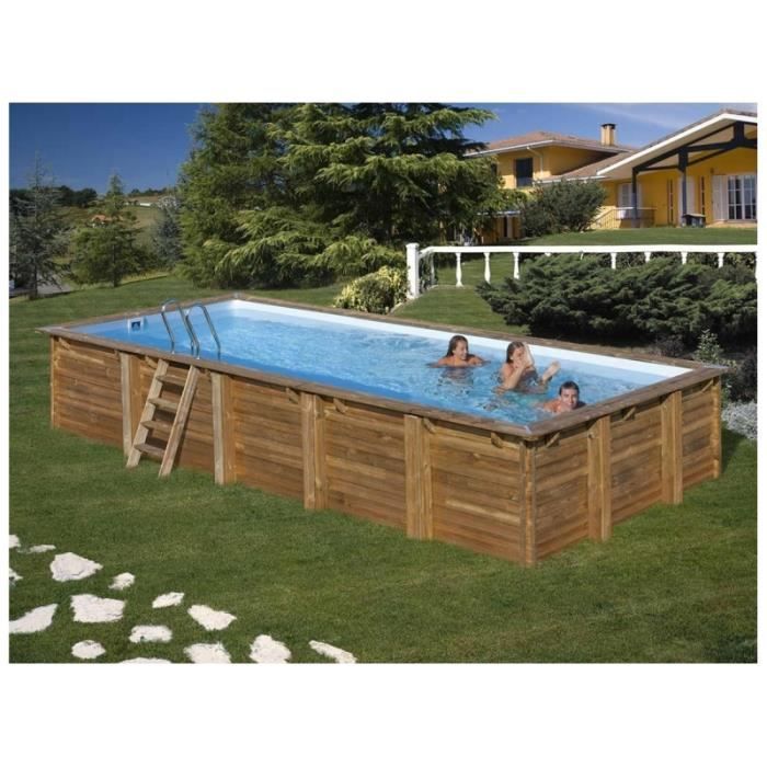 Piscine Bois Braga 8 00 X 4 00 X 1 46 M Sunbay Achat Vente Piscine Piscine Bois Braga 8 00 X Cdiscount