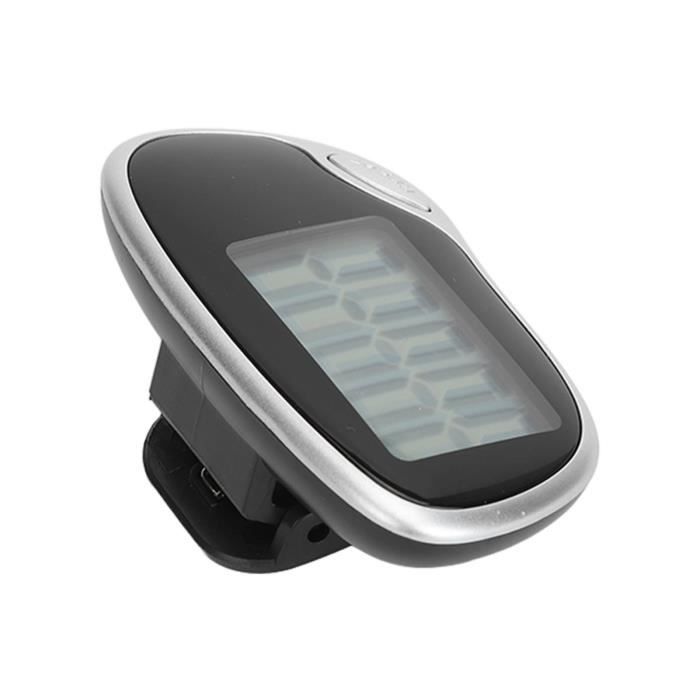 Podomètre Numérique Avec Grand écran 55 Mm - Compteur De Pas, Distance, Calories Et Horloge - Clip Poche/ceinture, Pile Incluse - 8