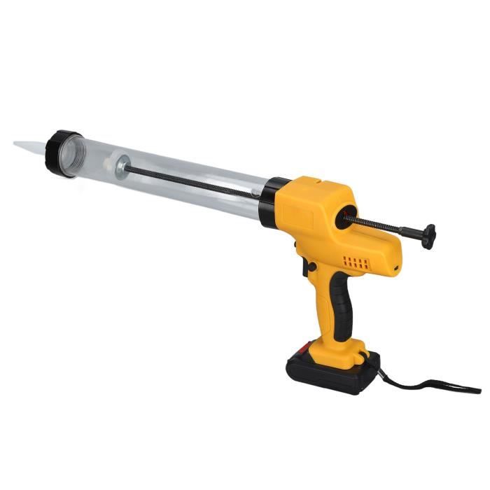 Pistolet à calfeutrer électrique réglable à main Pistolet de calfeutrage manuel, boîtier en alliage d'aluminium, pistolet rotatif, colle de verre, pistolet à mastic adhésif, outil de calfeutrage