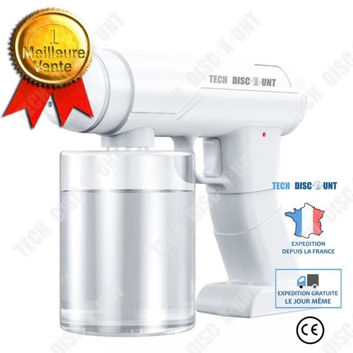 Peosaard Mini Pistolet De Désinfection Électrique 300ML Avec Lumière Bleue - Pulvérisateur Atomiseur Portable Pour Cuisine Et Salle De Bain