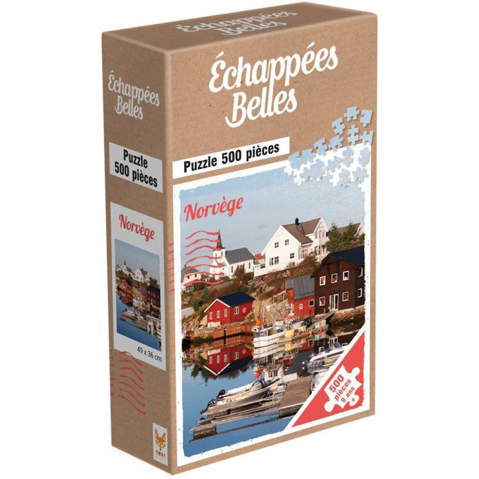 Puzzle Topi Games Echappées Belles Norvège 500 Pièces – Architecture Nordique - vue 2