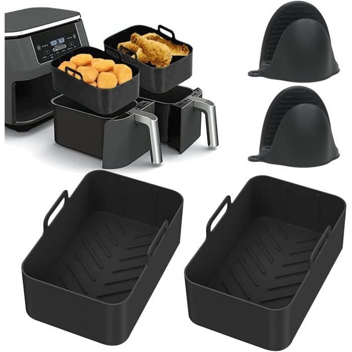 2 Tapis Silicone Réutilisables Pour Friteuse à Air - Anti-adhésif 8,5 Pouces