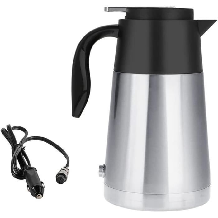 Bouilloire électrique de Voiture, Chauffe-eau de Voiture Portable 1300 ml, Bouteille de Chauffe-eau de Bouilloire de Camion de Voiture 12/24 V pour Voyage (12 V