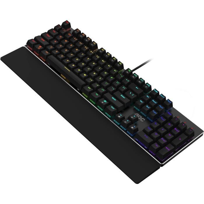 Clavier Mécanique Compact CHERRY KW 300W MX - Switches MX2A Silent Red - Rétroéclairage Blanc - Disposition AZERTY - Hot-swap, Bluetooth Et Filaire - Pour Windows