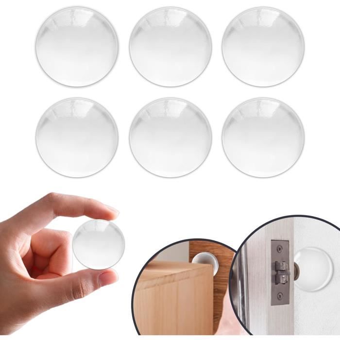 Lot De 6 Butoirs De Porte En Mousse EVA - Protection Anti-Pincement Enfants | Blanc Argile | Installation Facile