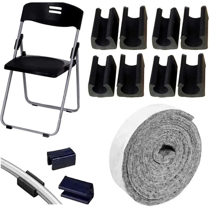 Lot De 10 Embouts U Pour Pieds De Chaise - Diamètre 26mm - Noir - Uxcell