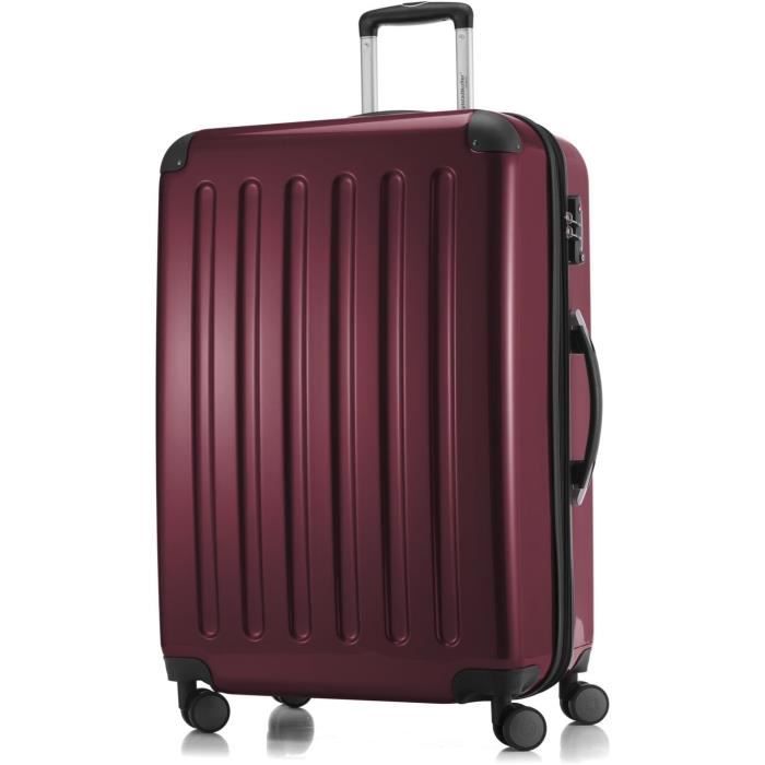 Alex - Valise rigide bordeaux brillant, Tsa, 75 cm, 119 L[S1183]