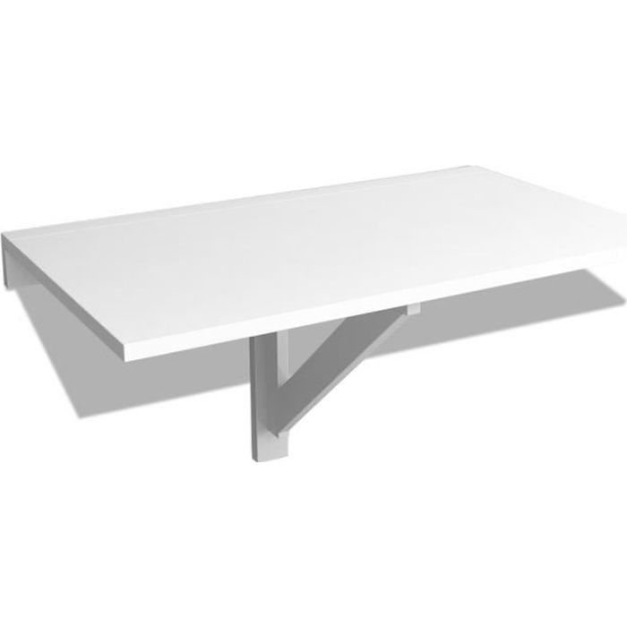 vidaxl table murale rabattable blanc 100x60 cm 243054