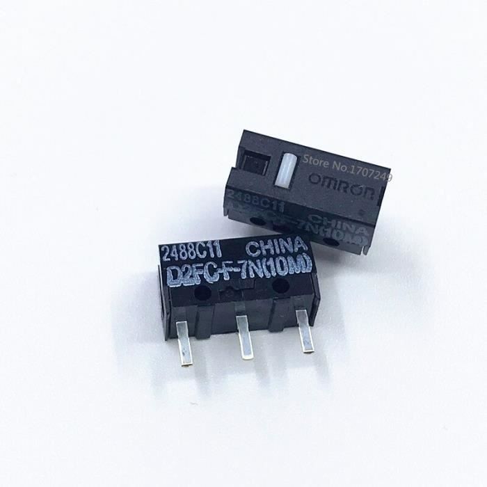 Micro Interrupteur Souris D2FC-F-7N - Lot De 2 Pièces - Pour Gaming Ou Réparation