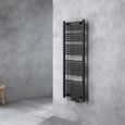 Radiateur de salle de bain Sogood - 140x50cm - Noir-Gris - Chauffage à eau chaude-1