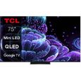 TCL TV QLED 4K 189 cm TV 4K Mini LED QLED 75C831 144Hz Google TV-1