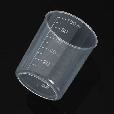 Gobelet Gradué Plastique Transparent - 8 Tailles De 25ml à 1000ml - Qualité Alimentaire, Pratique Pour Cuisine, Labo, Café