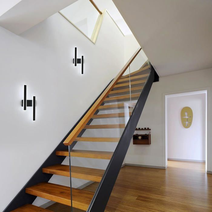 6500k Applique Murale Intérieure LED, 32W 3600LM Lampe Murale Moderne ...