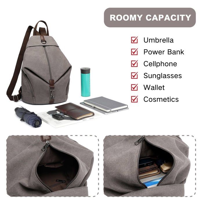 Bandoulière Sac Joseko Sac à Dos En Toile Pour Femme, Sac à Main