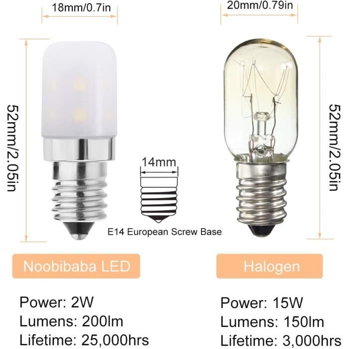 Ampoule LED E14, 15W 20W Remplacement des ampoules halogènes à vis
