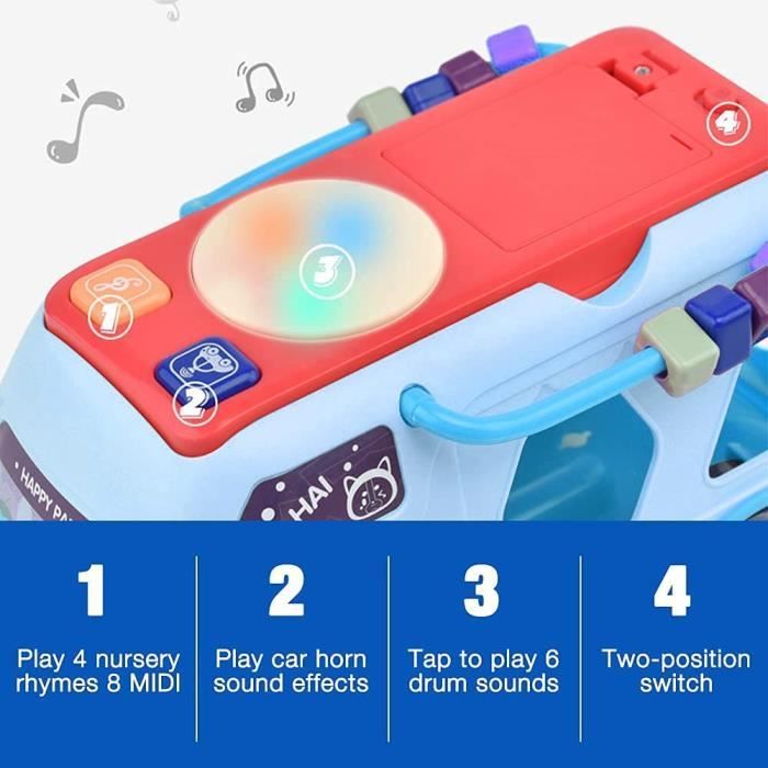 ZLPBAO 34pcs Instrument de Musique Enfant - Jouets Bois