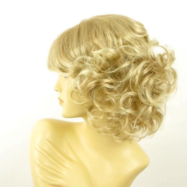 Perruque Femme Synthétique Mi-longue Bouclée Noire VANDA 1B - Bonnet Classique - Neuf