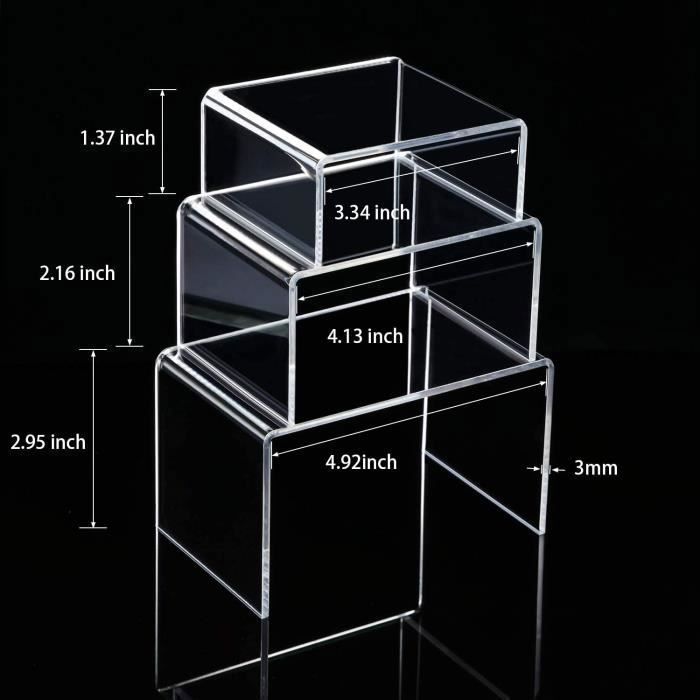 2 étape Affichage Riser Stand Clair Acrylique - Alibaba - 2