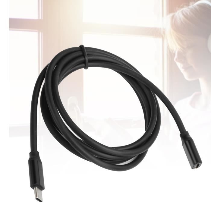 1m)Câble 'extension 2Pcs 3A 60W USB C Mâle à Femelle Rallonge De -  Cdiscount Informatique