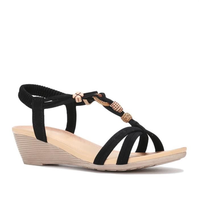 Sandales compensées hot sale la modeuse