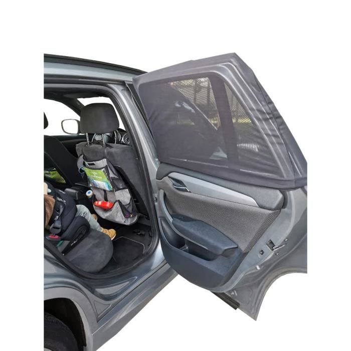 2 Pare-soleil Voiture Bébé Avec Protection UV - Taille Universelle, élastique, Fixation Velcro