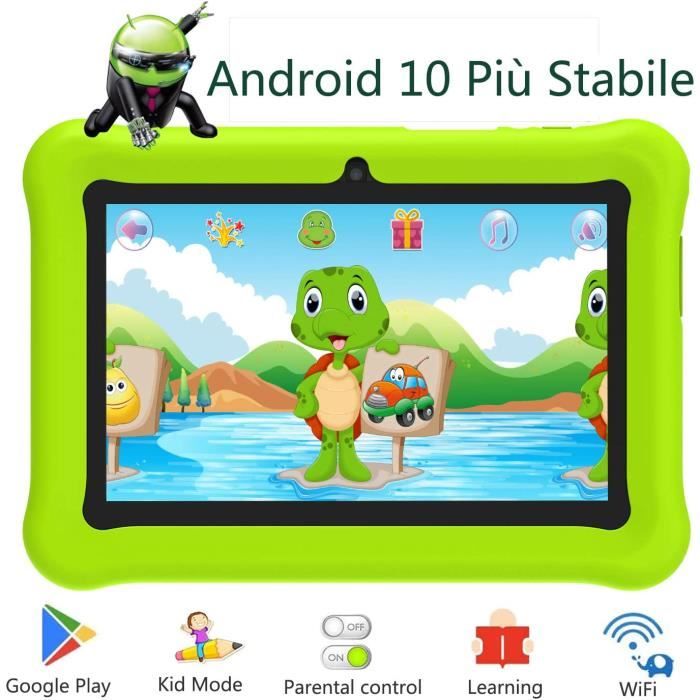 Tablette pour enfants 7 pouces avec WiFi Android Quad Core 2 Go de RAM 32  Go de ROM 5000mAh double caméra 1024*600 IPS HD - Cdiscount Informatique