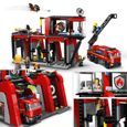 LEGO® 60414 City La Caserne et le Camion de Pompiers, Jouet de Figurine de Chien et 5 Minifigurines, Cadeau Enfants-2