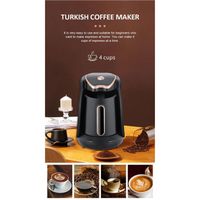 Cafetière Turque Électrique Caxe 600W - Café Grec Arabe, Capacité 1 à 4 Tasses, Infusion Intelligente, Nettoyage Facile