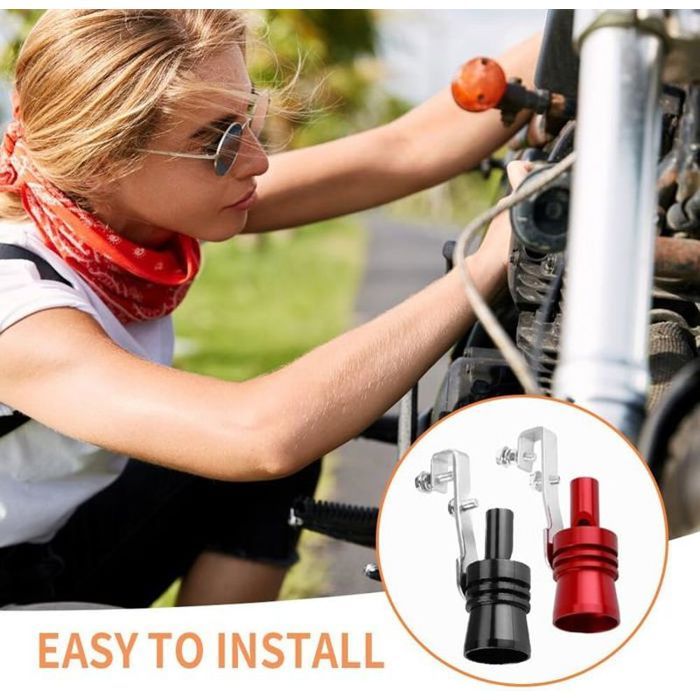 Sifflet Turbo Pour échappement - Simule Le Son Turbo, Alliage Aluminium - Tailles S/M/L/XL - Pour Voitures Modifiées - 2