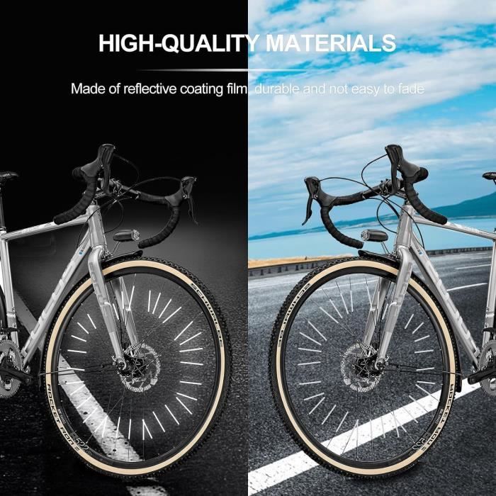 Lot De Réflecteurs De Vélo Ronds 56mm - Plastique Réfléchissant Sécurité