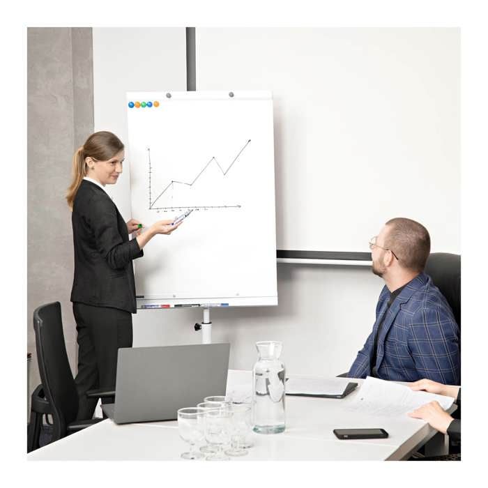 Tableau Blanc Magnétique Effaçable Chevalet Conférence Papier Hauteur  Réglable - Cdiscount Beaux-Arts et Loisirs créatifs