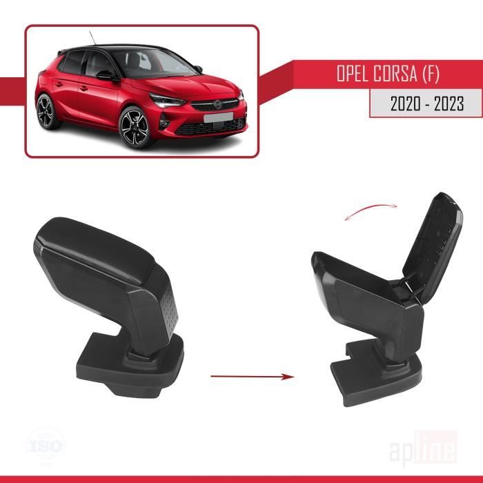CDEFG Compatible avec Opel Corsa F 2020-2023 2024, tapis en caoutchouc  antidérapant pour console centrale, porte-gobelet, accoudoir, Corsa F,  accessoire de frein manuel (noir) : : Auto et moto