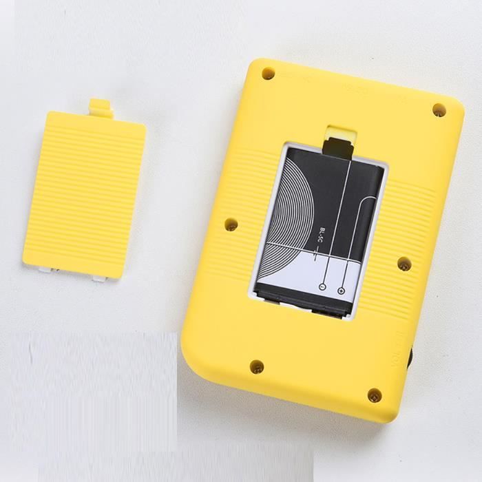 EASEGMER Jeux portables - GV300S 168 jeux vidéo rétro classiques avec écran de 7.6 cm, mini télévision électronique de style TV, support de connexion à la télévision et deux manettes (bois