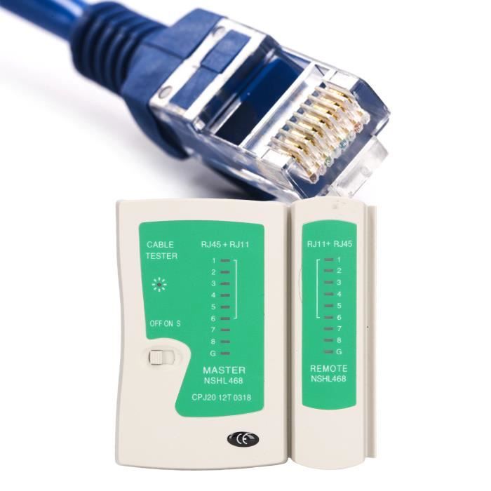 Testeur RJ45 Testeur de Cble Réseau RJ11 RJ45 Recherche de Ligne de Fil ...