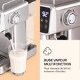 Machine à expresso - Klarstein Libeica - 19 bars env. 10 tasses - 1,8 L de mousse de lait - Gris-3